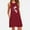 Wine, variant on Azrian Plus Size Women Dress Fashion Womens Pocket Printing Sleeveless Casual Nightdress Dresses