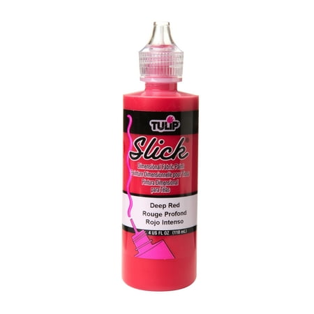 UPC: 0035862414078 | Tulip Slick Deep Red Dimensional Fabric Paint 4 fl oz