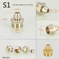 thumbnail image 2 of 3/4 1/2 inch Male & Female Thread turn 1/4 inch Brass pipe fitting adapter Copper joints water purifier fitting Quick connector, 2 of 4