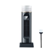 Honmine Oscillating Tower Fan, Desk Table Fan with 6 Speeds, Bladeless Tower Fan Quiet, 120° Oscillation with Humidification, Small Bladeless for Bedroom
