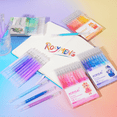 thumbnail image 4 of 100 Colors Acrylic Gel Pens for Drawing, 1mm Fine Point Acrylic Ink Pen, Opaque Archival Bright Ink Pens for Black Paper Drawing, 4 of 10