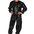 thumbnail image 5 of hengtong 2xFitness Sauna Suit Exercise Gym Home Sweat Suit Hoodie Pants Black L, 5 of 9