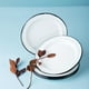 thumbnail image 2 of Juego de Plato Ensalada de Peltre Cinsa 6 piezas Blanco, 2 of 6