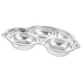 thumbnail image 5 of Raindrops  Kid Plates with Dividers Baby Placemats for Restaurants Child Silver, 5 of 8