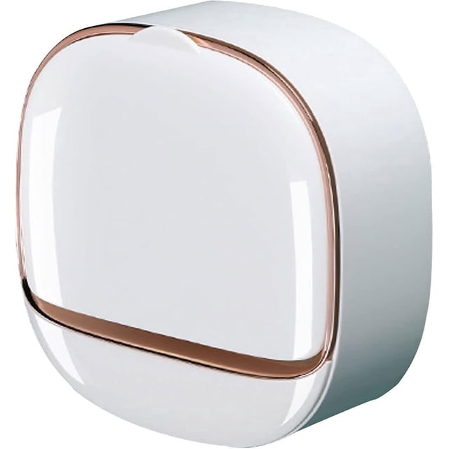 Jabonera de baño de pared oso de fresa blanca con tapa con bisagras diseño escandinavo impermeable