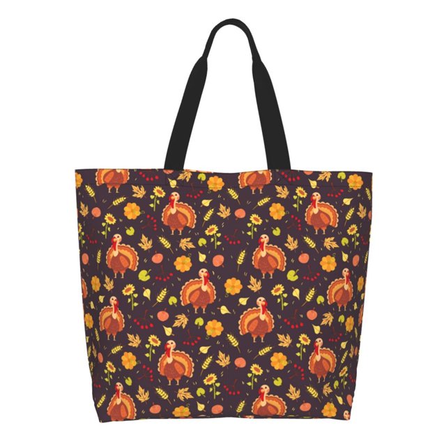 Easygdp Turkey Bird Bolsas Tote para Mujer, Bolsos de Hombro para Viaje, Bolsos de Mano de Gran Capacidad para Compras y Trabajo