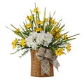 thumbnail image 2 of Artificial Flower Hanging Basket - Realistic Plastic Flowers For Home Decoration Outdoor Wedding And Photography Props, 2 of 3