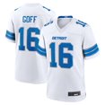 thumbnail image 1 of Men's Detroit Goff 16 Fashion White Stitched Game Player T-shirts, 1 of 1