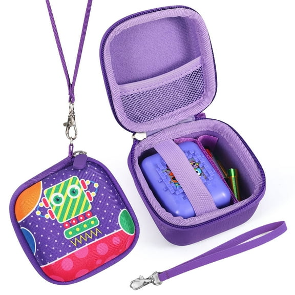 Hard Carrying Case Compatible Interactive Toy Digital Pet and Case,suitable for Bitzee virtual electronic pet storage travel bracket box(Case Only) purple