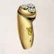 thumbnail image 3 of EeaseMX Maquinilla eléctrica para cortar barba con carga USB, cabezal lavable, multifunción, para hombre (dorada), 3 of 7