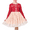 Red Tulle, variant on Girls Dress Blue Rainbow Butterfly Pleated Tulle Casual Long Sleeve 7 Years