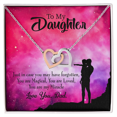 thumbnail image 2 of To My Daughter Daughter is Dad's Miracle Inseparable Necklace, 2 of 7