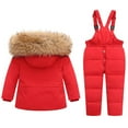 thumbnail image 3 of XXWXYD Kids Snowsuit Set Puffer Jacket & Bib Pants, Waterproof Winter Ski Suit for Toddler Boys Girls Outdoor Activities, 3 of 3