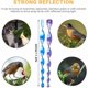 thumbnail image 2 of Repelente de pájaros, 12 piezas, espantapájaros de pájaros, ahuyentador de pájaros, repelente giratorio en espiral de viento reflectante para espantar pájaros, 6 colores (30 cm) Versalles TUNC Sencillez, 2 of 5