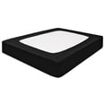 thumbnail image 1 of Box Spring Cover Queen Size, Alternates for Bed Skirt, Smooth and Elastic Woven Material Wrap Around 4 Sides of The Box Spring, Wrinkle & Fading Resistant, Washable, Dustproof, Black, 1 of 4