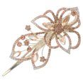 thumbnail image 1 of Milisten Floral Rhinestone Hairpin Con Antideslizante Para Uso Diario Y Bodas, 1 of 7