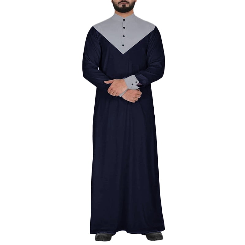Men Costumes Loose Long Sleeve Vintage Casual Dress Middle East Saudi Arabic Robes Dresses Pingtr Mens Ethnic Kaftan Robes