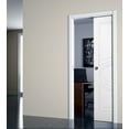 thumbnail image 3 of Sliding Pocket Door 42 x 96 inches / Mela 7001 Matte White / Kit Rail Hardware / MDF Interior Bedroom Modern Doors, 3 of 3
