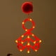 thumbnail image 5 of Xihbxyly Luces de Ventana para El Festival de Primavera, Diseño de Farolillo Rojo Led y Petardo, Funciona con Pilas y Ventosas, Fáciles de Colgar, Decoración de Interiores para Año Nuevo, 30 X 20 Cm,, 5 of 6