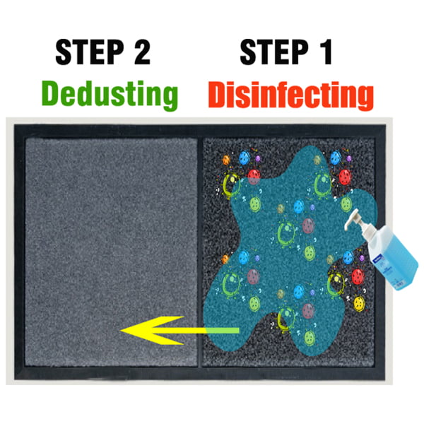 2 in 1 Sanitizing Floor Entrance Mat Shoe Tray for entryway Indoor Welcome  Mat