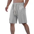thumbnail image 3 of Mens Gym Shorts - Men's Hiking Cargo Shorts Outdoor Casual Work Hiking Shorts Stretch Waist Athletic Gym Short Casual Short Pants Gym Shorts, 3 of 7