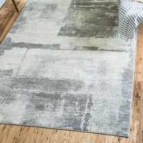 Unique Loom Tradition Collection Area Rug - Georgia (4' 1" x 6' 1" Rectangle Gray/Ivory)