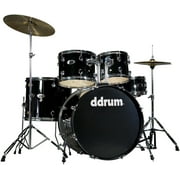 ddrum D2 5-Piece Complete Drumset w/ Cymbals - Midnight Black