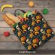 thumbnail image 5 of Disketp Halloween Skull Bolsa Tote de Lona para Mujer, Bolso de Hombro y Cruzado con Cierre de Cremallera, 5 of 7
