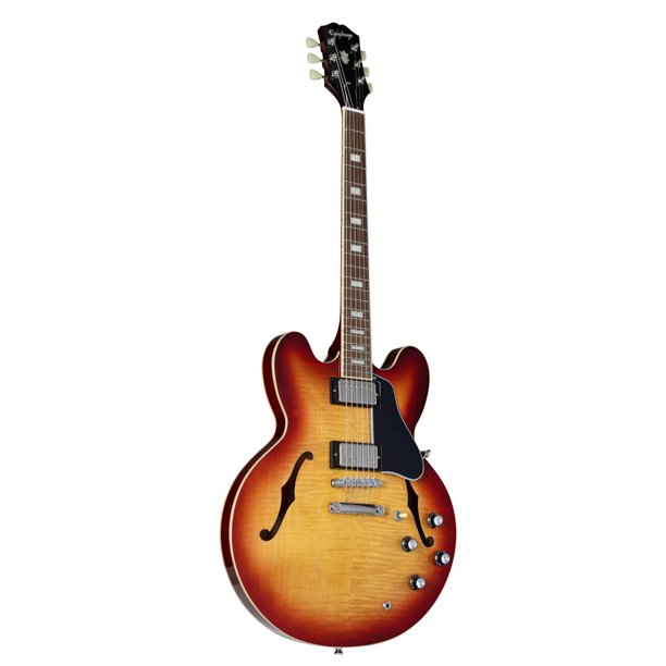 Epiphone - Guitarra eléctrica | ES335 | Parte superior con cifras | Cuerpo semihueco | Color ráfaga