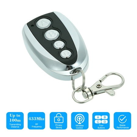 433MHz 4 Buttons Touch Switch Copying Transmitter Cloning Duplicator Garage Opener Electric Garage Door Remote Control Key (Best Garage Doors For The Money)