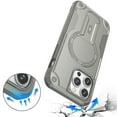 thumbnail image 3 of For iPhone 14 PRO MAX 6.7" Sturdy Bracket Kickstand Magnetic Hybrid - Grey, 3 of 5
