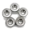 thumbnail image 1 of LinenLoon (20 PCS) 3/8-16 Stainless Steel Serrated Flange Nuts.Flange Lock Nut.by, 1 of 5