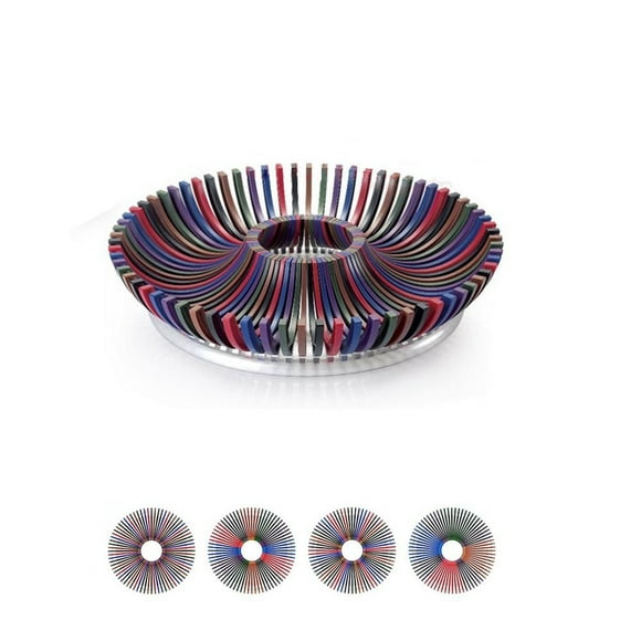 Clearance Sale-Shatter Proof Fruit Tray Platter DIY Compote - Tough ABS Plastic Fruit Bowl - Make Beautiful Fruit Arrangements - multicolor Fruit Trays for Parties, Weddings, Baby Showers