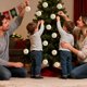 thumbnail image 5 of xihome Juego de 12 bolas navideñas de terciopelo flocado para colgar en el rbol, ideales para decorar el hogar en estas fiestas., 5 of 7