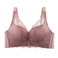 thumbnail image 2 of LOVZFMLL Bras for Women Woman's Solid Color Printing Large Size Ventilate Bra Without Steel Rim Coffee L, 2 of 3