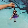 thumbnail image 4 of Hangable Witch Doll Ornament Halloween Small Witch Figurine With Skirt Hanging Decoration For Room Door Window Home Party, 4 of 6