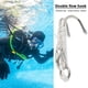 thumbnail image 4 of Gancho Buceo Doble Cabeza Equipo Duradero Acero Inoxidable para Exteriores (blanco), 4 of 7