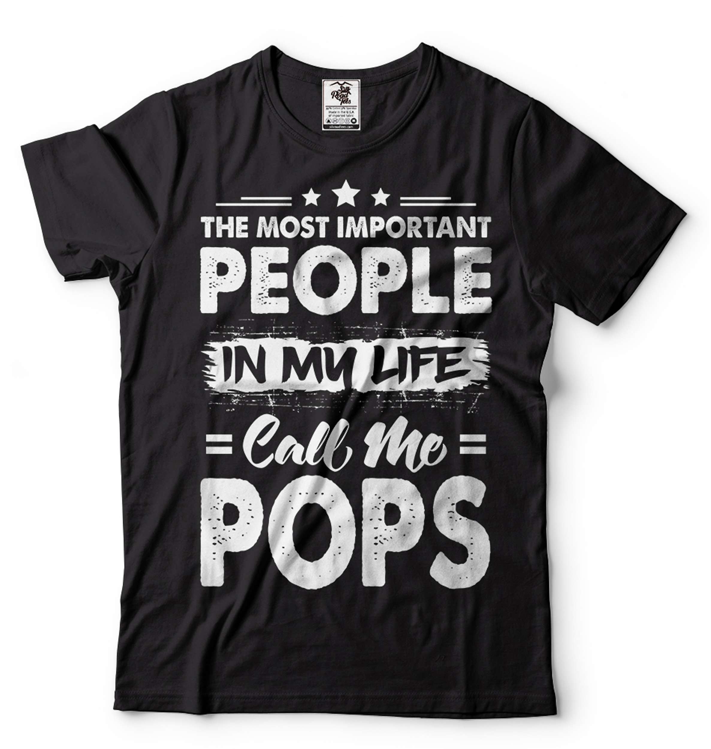 T-shirt Uomo 'All My Favourite People Call Me Pops' - Regalo Per Pap&agrave;, Nonno, HotScamp