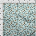 thumbnail image 3 of oneOone Polyester Spandex Turquoise Blue Fabric Jacobean Floral Sewing Craft Projects Fabric Prints By Yard 56 Inch Wide, 3 of 4