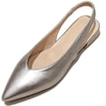 thumbnail image 4 of CHICVOMEY Women's Flats Pointed Toe Slingback Heel Shoes for Women Comfortable Sandals Women for Work Wedding Office Dress Flats, 4 of 9