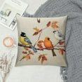thumbnail image 2 of RUIYC Watercolor Animal Birds Stand On Branch Throw Pillow Cover Cushion Case Decorative, 2 of 5