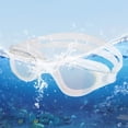 thumbnail image 1 of Swimming Goggles for Large Frame Full View with Silicone Adjustable Strap| Fog- Large-Angle Swim Eyewear for All-Weather Training, 1 of 6