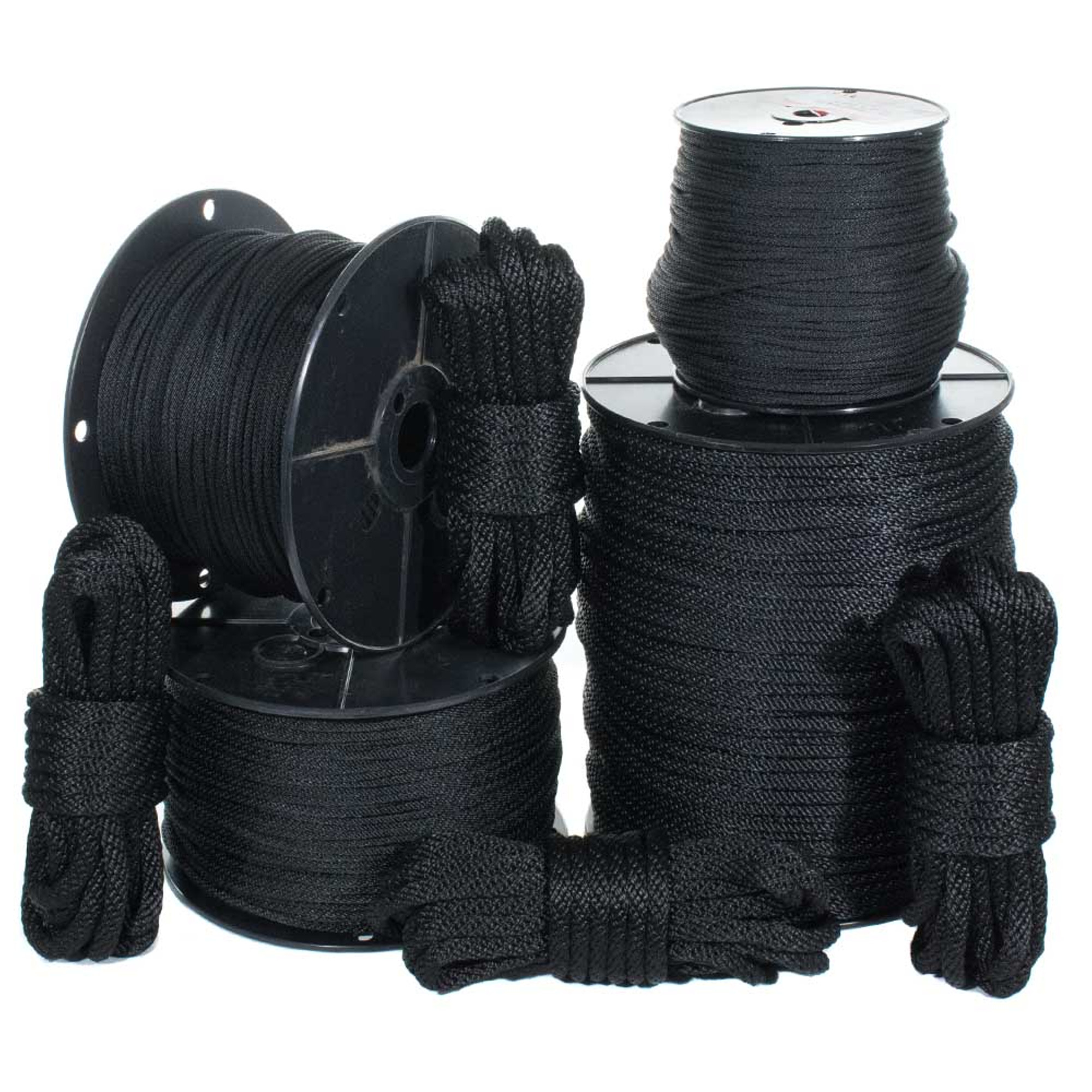 Golberg Solid Braid Black or White Nylon Rope 1/8-inch, 3/16-inch, 1/4-inch, 5/16-inch, 3/8-inch, 1/2-inch - Various Lengths - image 2 of 4