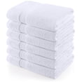 thumbnail image 1 of Juego de 6 toallas Utopia Towels 69 x 137 cm, 500 GSM, algodón blanco, 1 of 8