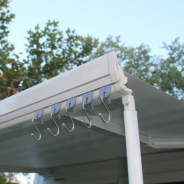 Outdoor Awning Hook Compact Lightweight Easy Sliding Grey Rv For