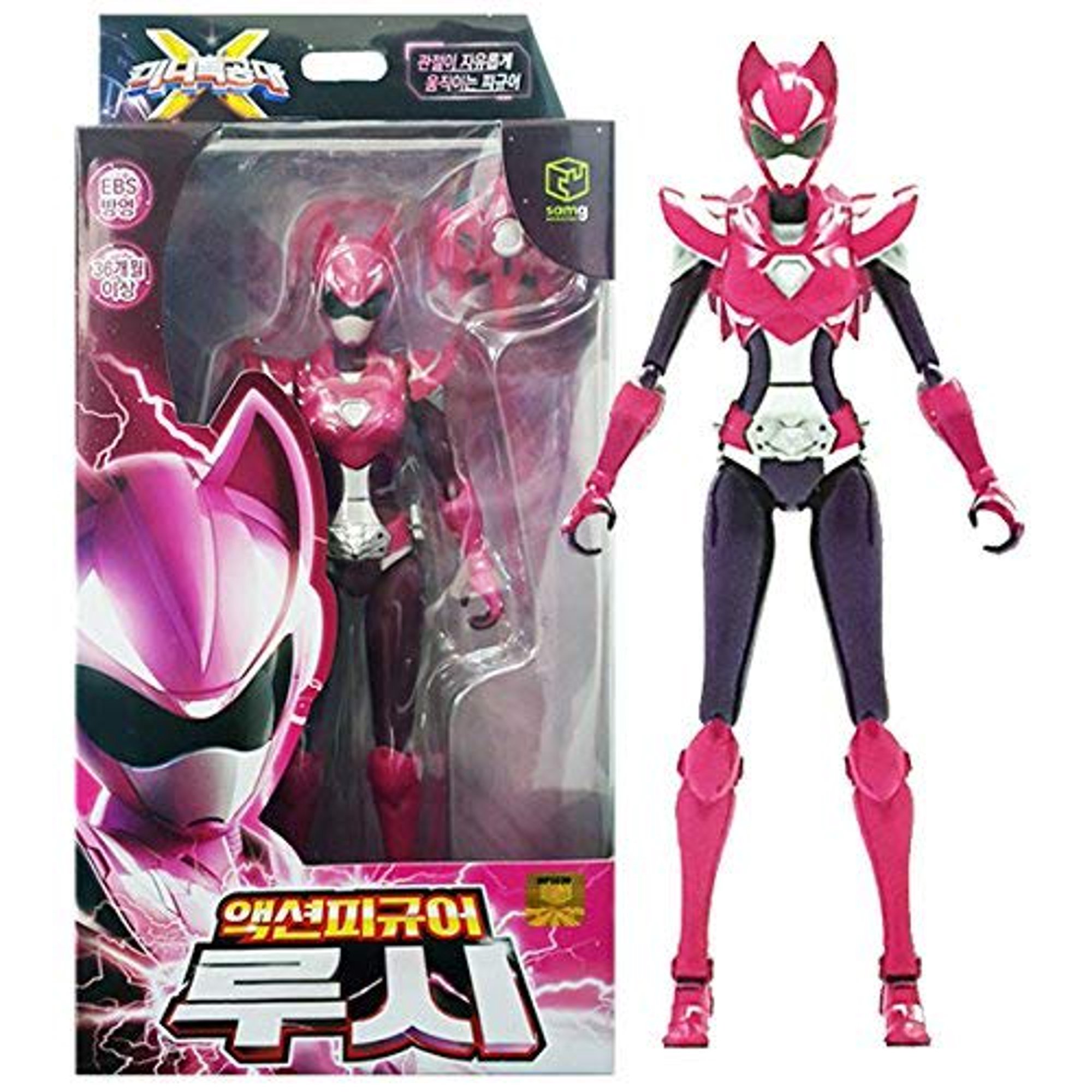 Mini Force 2018 New Version Miniforce X Lucy Korean Robot Action Figure Pink 6 9 Joints Move Walmart Canada
