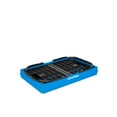 thumbnail image 3 of CleverMade CleverCrate 16L Collapsible Shopping Basket, Neptune Blue (3-Pack), 3 of 6