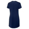 thumbnail image 3 of Women's Fanatics Navy Notre Dame Fighting Irish Ruched Drape T-Shirt Dress, 3 of 5