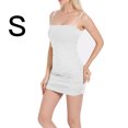 thumbnail image 1 of Vestido de verano sin mangas con cuello barco para mujer, vestido ajustado para club nocturno, blanco, S Eigraketly AP1098-01B, 1 of 7
