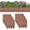 Brown(Flat head style), variant on EZPXFCI Plastic Garden Edging, Garden Fence Edging, Garden Fence Border, Wall Fence Edge Decorative Lawn Landscape Panels Elements, Black(High and low styles)